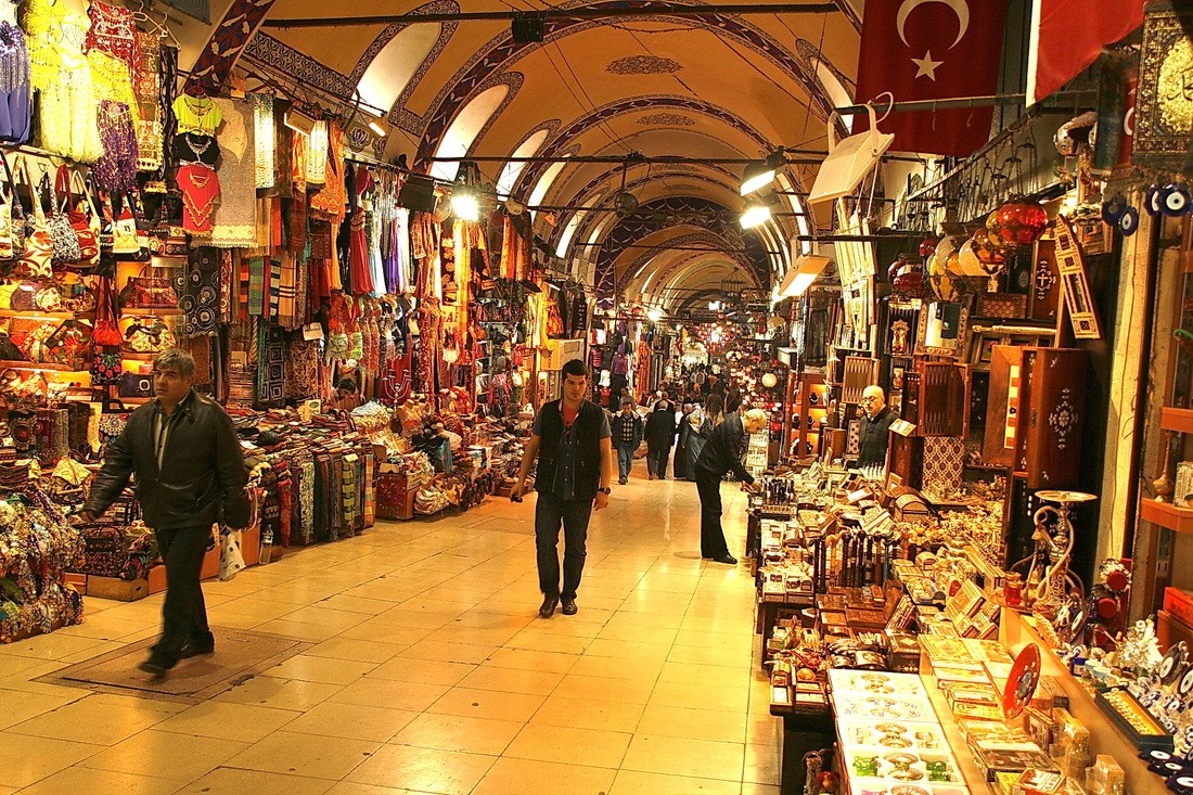 The closed market in Istanbul